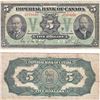 Image 1 : 1923 $5.00 Note from the Imperial Bank of Canada; cat code 375-18-02, Howland-Phipps signatures in V