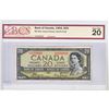 Image 1 : 1954 Devil's Face $20.00 Note from the Bank of Canada; cat code BC-33a, Coyne-Towers signatures, Pre