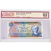 Image 1 : 1972 Changeover $5.00 Note from the Bank of Canada; cat code BC-48b, Lawson-Bouey signatures, Prefix