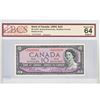 Image 1 : 1954 Replacement $10.00 Note from the Bank of Canada; cat code BC-40bA, Beattie-Rasminsky signatures