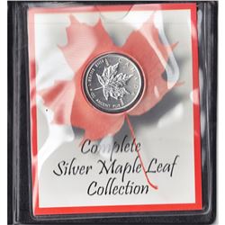 1988 1oz .9999 Fine $5 Silver Maple Leaf in deluxe holder (Tax Exempt)