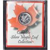 Image 1 : 1993 Issue 1oz .9999 Fine $5 Silver Maple Leaf in deluxe holder (Tax Exempt)