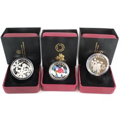 Estate Lot of 3x 2012-2015 Canada Silver coins. You will receive the 2012 $20 Fine Silver The Three 