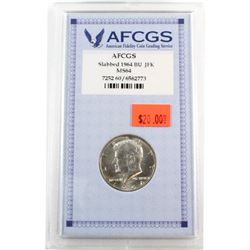 1964 USA John F. Kennedy Half Dollar AFCGS Certified MS-64.