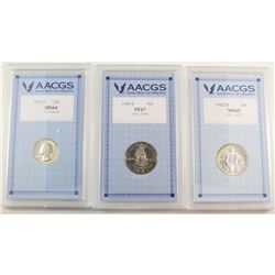 1982D USA Commemorative Half Dollar AACGS Certified MS-65, 1989S USA Commemorative Half Dollar AACGS