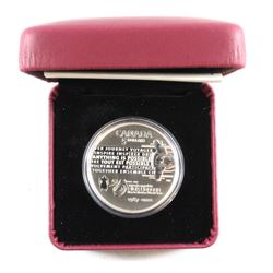 2012 Canada $5 25th Anniversary of the Rick Hansen Man-In-Motion Tour Fine Silver Coin. (NO TAX)