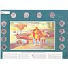 Image 1 : 1992 Canada 12-coin 25-cent Set in "Vikings on Canadian Soil" Colourful Board with Plastic Sleeve.