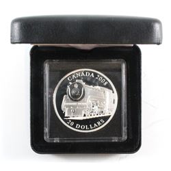 2008 Canada $20 Royal Hudson Fine Silver Great Canadian Locomotives (TAX Exempt)