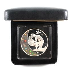 2007 Vancouver Olympic $25 Ice Hockey Sterling Silver Hologram coin. Coin comes Encapsulated with Di