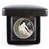 Image 1 : 2007 Vancouver Olympic $25 Alpine Skiing Sterling Silver Hologram coin. Coin comes Encapsulated with