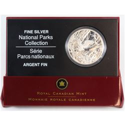 2005 $20 Pacific Rim National Parks Collection Fine Silver coin with display box and capsule.  (TAX 