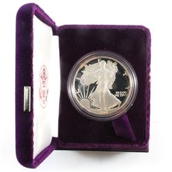 1986-S American Eagle 1oz. .999 Fine Silver Proof Dollar Coin. This coin comes with all the original