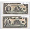 Image 1 : Pair of 1935 $1.00 Notes; one English and one French
