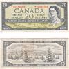 Image 1 : 1954 Replacement $20.00 Note from the Bank of Canada; cat code BC-41bA, Beattie-Rasminsky signatures