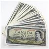 Image 1 : Group lot of 20 x 1954 $20.00 Notes all in EF or Better Condition. You will receive 20 1954 $20.00 N