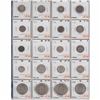 Image 1 : Mixed page of 20 x Great Britain coins - Oldest Date 1839