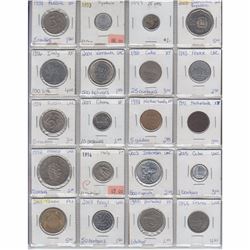 Mixed page of 20 x Coins from Around the World.