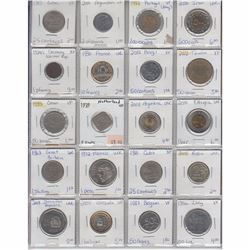 Mixed page of 20 x Coins from Around the World.