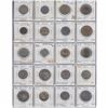 Image 1 : Mixed page of 20 x Coins from Around the World.