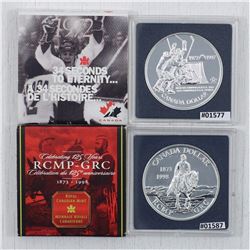 1997 and 1998 Canada commemorative Brilliant Uncirculated Silver Dollars. 2pcs