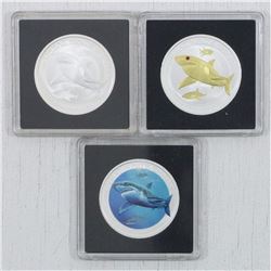3x 2014 Australia Great White Shark 1/2oz .999 Fine Silver coins (Tax Exempt)