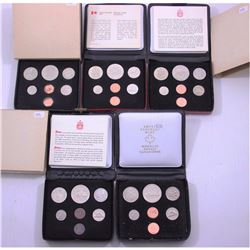 Estate Lot of Canada Double Penny Sets 1973-1977 in Original Display Folders (some coins are toned).