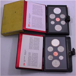 1977 and 1978 Canada Specimen Double Dollar Set in original display folder (coins are toned and hold