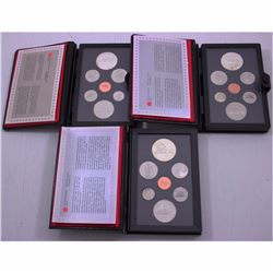 1984, 1985, and 1986 Canada Proof Double Dollar Sets. Please Note some of the coins are lightly tone