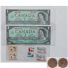 Image 1 : 1867-1967 Canada Silver Proof Set with Bonus 1867-1927 Medallion, 1867-1967 $1.00 Banknotes (both ty