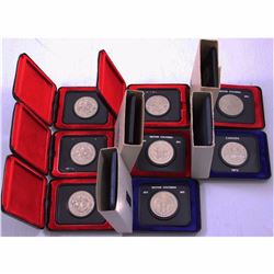 Estate Lot of Canadian Proof-like Nickel Dollars in original Display Box 1970-1972 (some coins are t