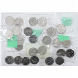 27 x Canadian Nickel Dollars guaranteed at least 7 different dates (dates range from 1970 to 1985).