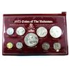 Image 1 : 1973 Coins of the Bahamas 9-coin Uncirculated Franklin Mint Specimen Set