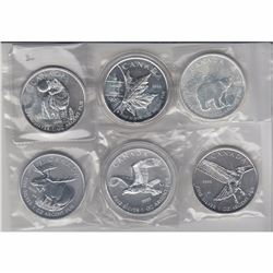 Estate Lot of 6 x Canadian 1oz Silver coins. You will receive the 2008 Olympic Silver Maple, 2011 Wo