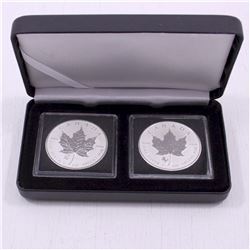2013 Privy Snake and 2014 Privy Horse 1oz .9999 Fine Silver Maple Leafs. Coin comes Encapsulated in 