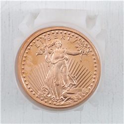 Roll of 20 x Walking Liberty with Torch and Olive Branch Pure Copper 1oz. .999 Fine Round. (Tax Exem