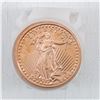 Image 1 : Roll of 20 x Walking Liberty with Torch and Olive Branch Pure Copper 1oz. .999 Fine Round. (Tax Exem