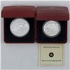 Image 1 : Pair of 2010 $10 and $20 Fine Silver 75th Anniversary Of the First Bank Notes Issued by the Bank of 