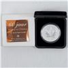 Image 1 : 2005 Canada $5 Privy Mark Tulip 1oz. Silver Maple Leaf (TAX Exempt) - tattered outer cardboard sleev