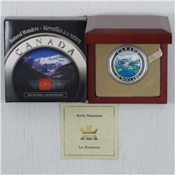 2003 Canada $20 Canadian Rockies Coloured Coin (TAX Exempt) lighlty toned