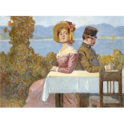 Margitay Tihamér (Jenke, 1859 - Budapest, 1922) Fiatal pár…
