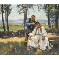 Zemplényi Tivadar (Eperjes, 1864 - Budapest, 1917) Siófoki pásztorok 1910…