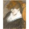 Image 1 : Rippl - Rónai József (Kaposvár, 1861 - Kaposvár, 1927) Vöröshajú lány (Ács Klára grafológus portr…