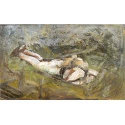 Mednyánszky László báró (Beckó, 1852 - Bécs, 1919) Katona lesben…