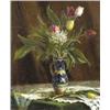 Image 1 : Csáki - Maronyák József (Orosháza, 1910 - ) Tulipános csendélet…