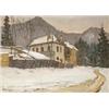 Image 1 : Barabás Márton, Márkusfalvi (Pusztas?reg, 1893 -Toronto, 1974) Erdélyi falu télen, 1924…