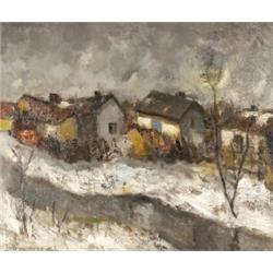 Bornemisza László (Tiszadad, 1916 - ) Téli falu…