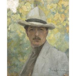 Sándorházi V. Béla (Sándorháza, 1882 - ?) Kalapos férfi…