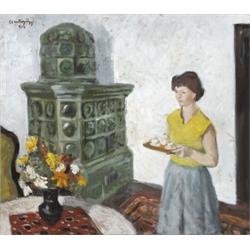 Szentgyörgyi Kornél (Budapest, 1916 - ) A sárospataki várban, 1959…