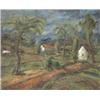 Image 1 : Perlrott - Csaba Vilmos (Békéscsaba, 1880 - Budapest, 1955) Házak az út mentén…
