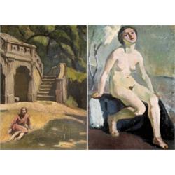 Emanuel Béla (Szabadka, 1870 - ?) Epreskert, 1927…